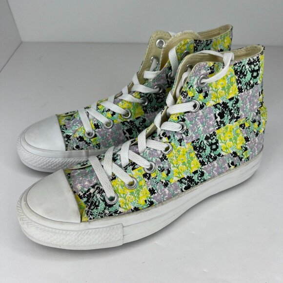 Converse Womens 542558F Multicolor Floral Chuck Taylor All Star Size 8 Sneakers - Picture 1 of 10
